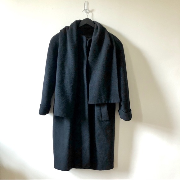 Vintage Jackets & Blazers - Vintage Paul Levy Black Wool Coat